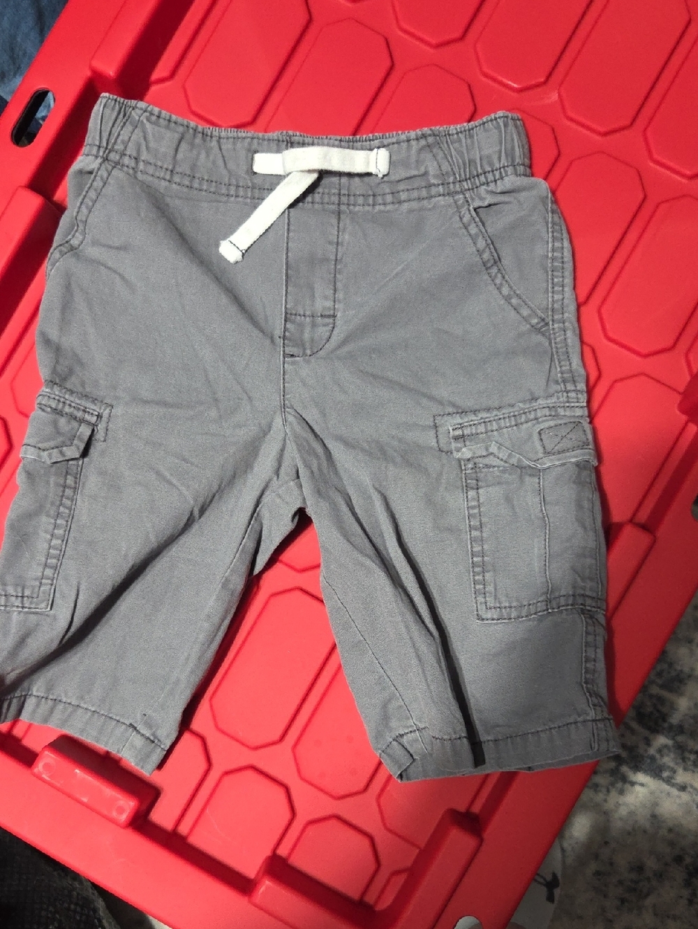 Carter's Gray Cargo Drawstring Shorts